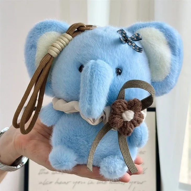 Cute Blue Elephant Plush Toy factory